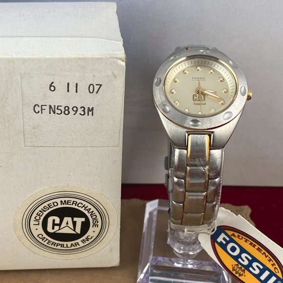 Vintage NOS Caterpillar Company Watch by Fossil - Picture 3 of 8